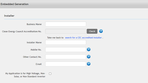 Screenshot of the Electrical Partners Portal accreditation screen