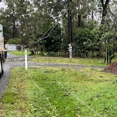 Powerlines down at Gaven