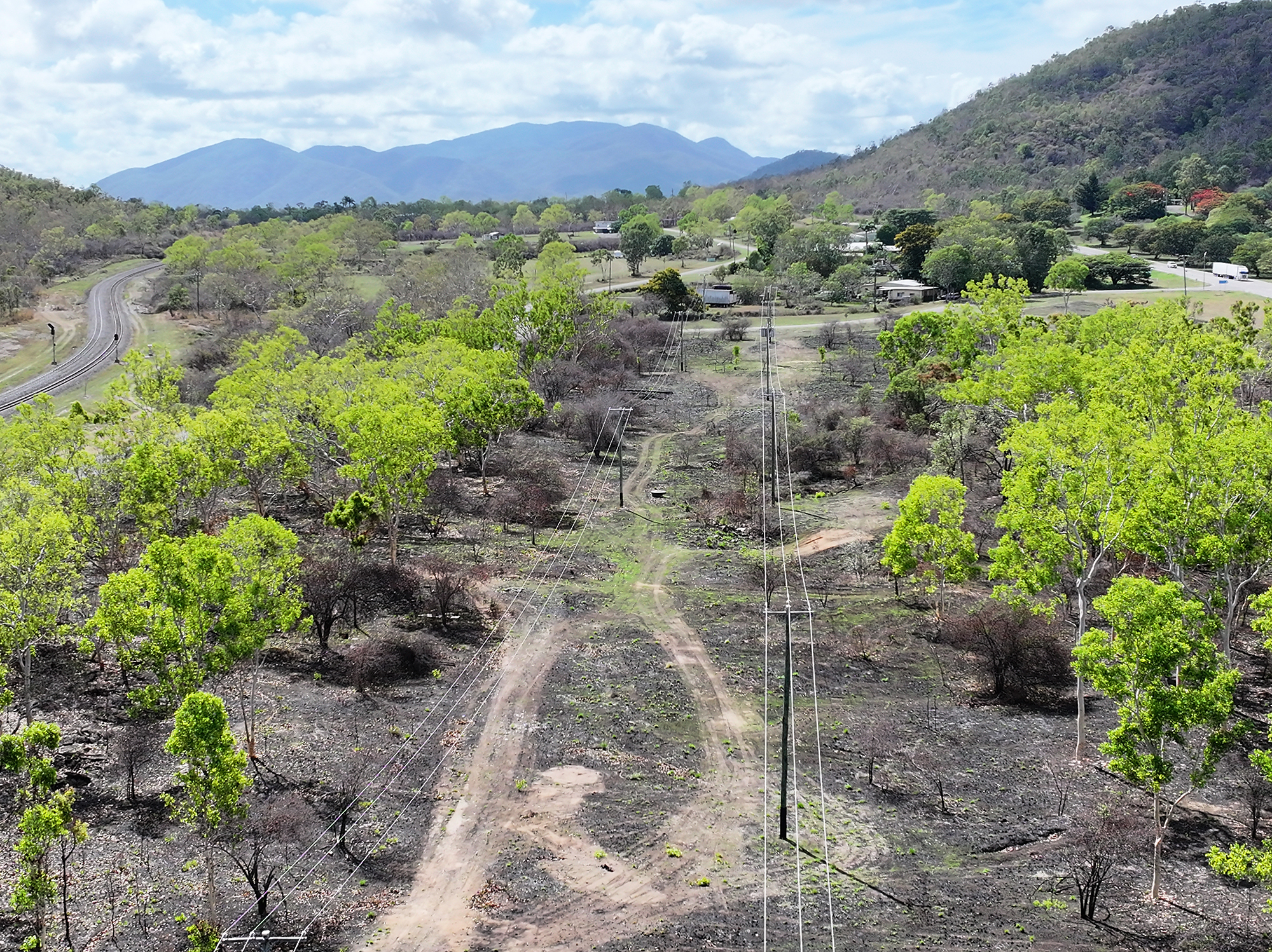 Fireproof power poles